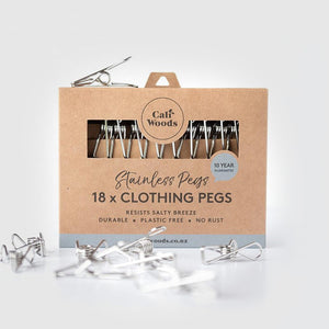 CaliWoods Stainless Clothing Pegs