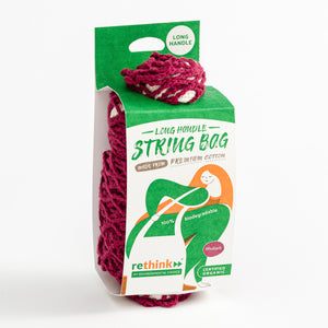 String Bag - Long Handle Rhubarb