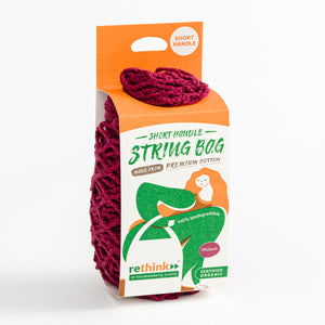 String Bag - Short Handle Rhubarb